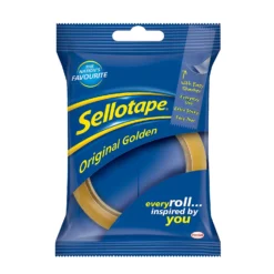 Sellotape Original Golden Sticky Tape - 1 Roll -Haris Home Shop 13030838 1815032999121343