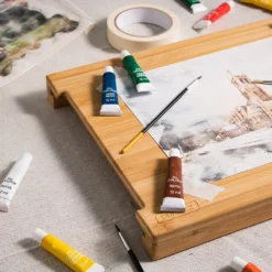 Homebuild Canvas Plastic Drop Sheet - 2.74m X 3.65m (9' X 12') -Haris Home Shop 13033380 2565051171813367