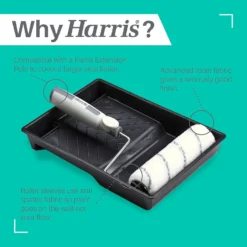 Harris Seriously Good Walls & Ceilings 4 Medium Pile Roller Set 9in -Haris Home Shop 13128882 1805045983259772