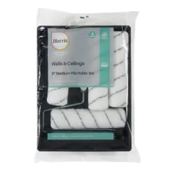 Harris Seriously Good Walls & Ceilings 4 Medium Pile Roller Set 9in