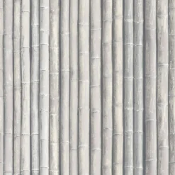 Organic Textures Bamboo Grey Wallpaper Sample