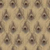 Organic Textures Peacock Brown Wallpaper Sample