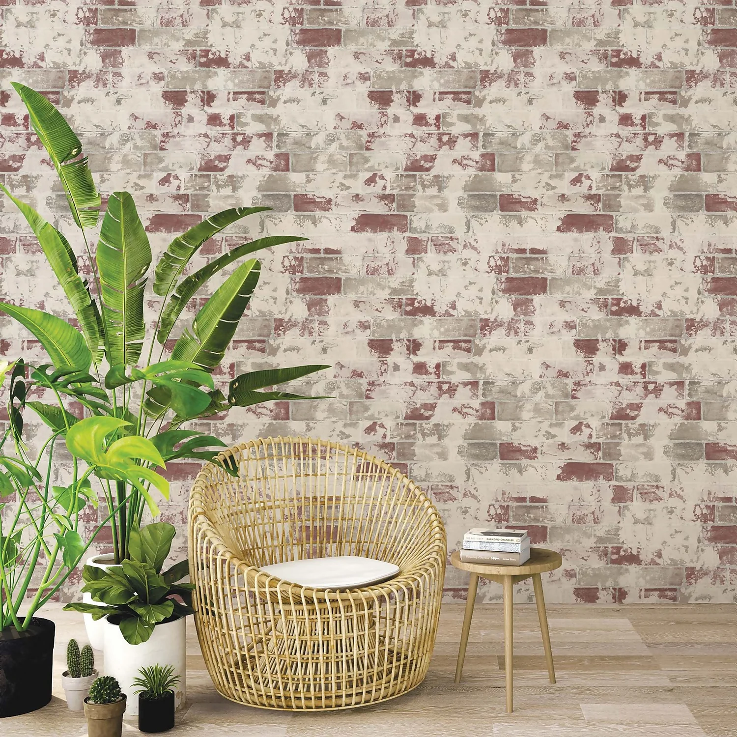 Organic Textures Brick Red Wallpaper Sample 2 Organic Textures Brick Red Wallpaper Sample - Image 2