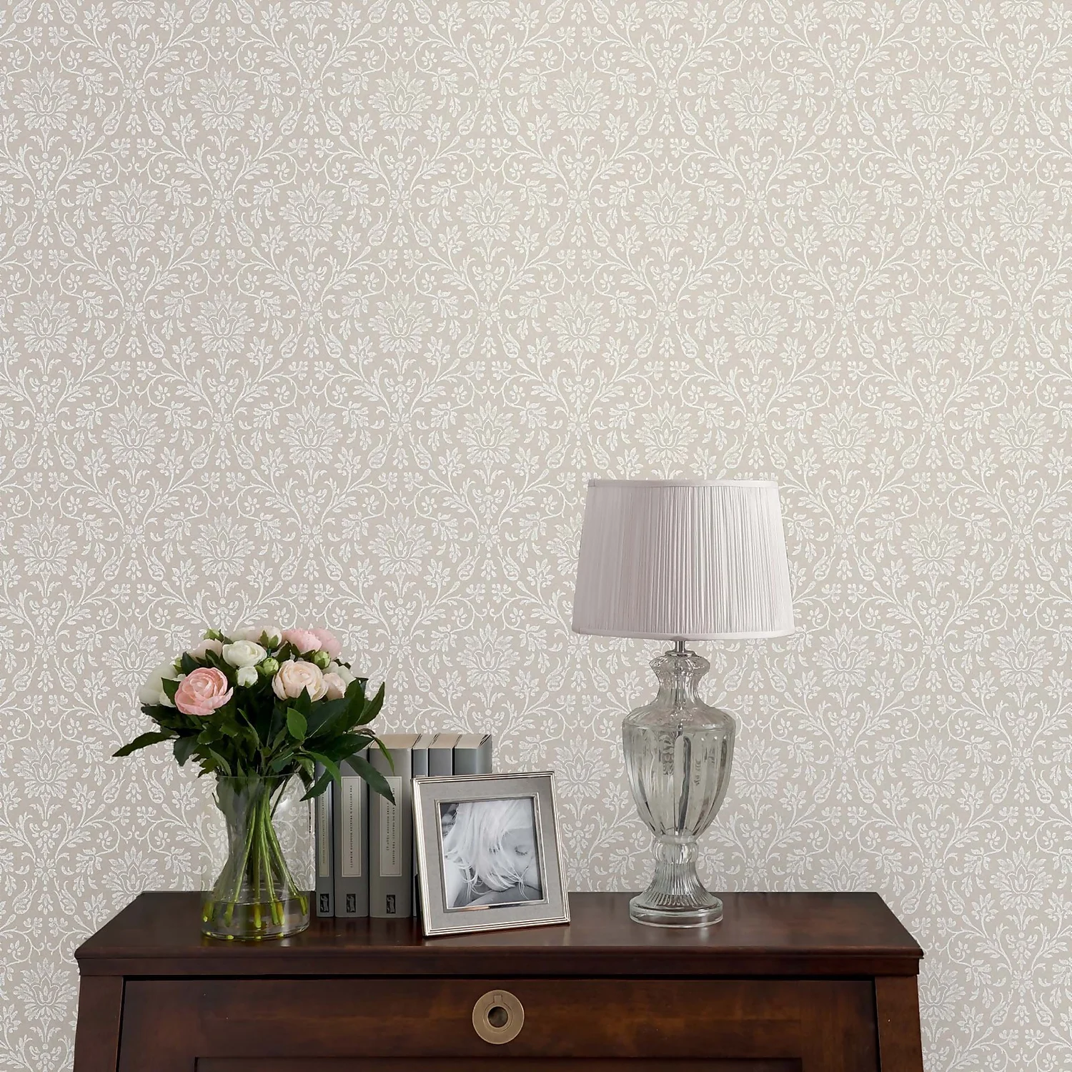 Laura Ashley Annecy Dove Grey Wallpaper 2 Laura Ashley Annecy Dove Grey Wallpaper - Image 2