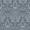 Laura Ashley Heraldic Damask Dusky Seaspray Wallpaper