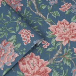 Laura Ashley Tapestry Floral Dark Seaspray Wallpaper -Haris Home Shop 13135862 1724871509520097