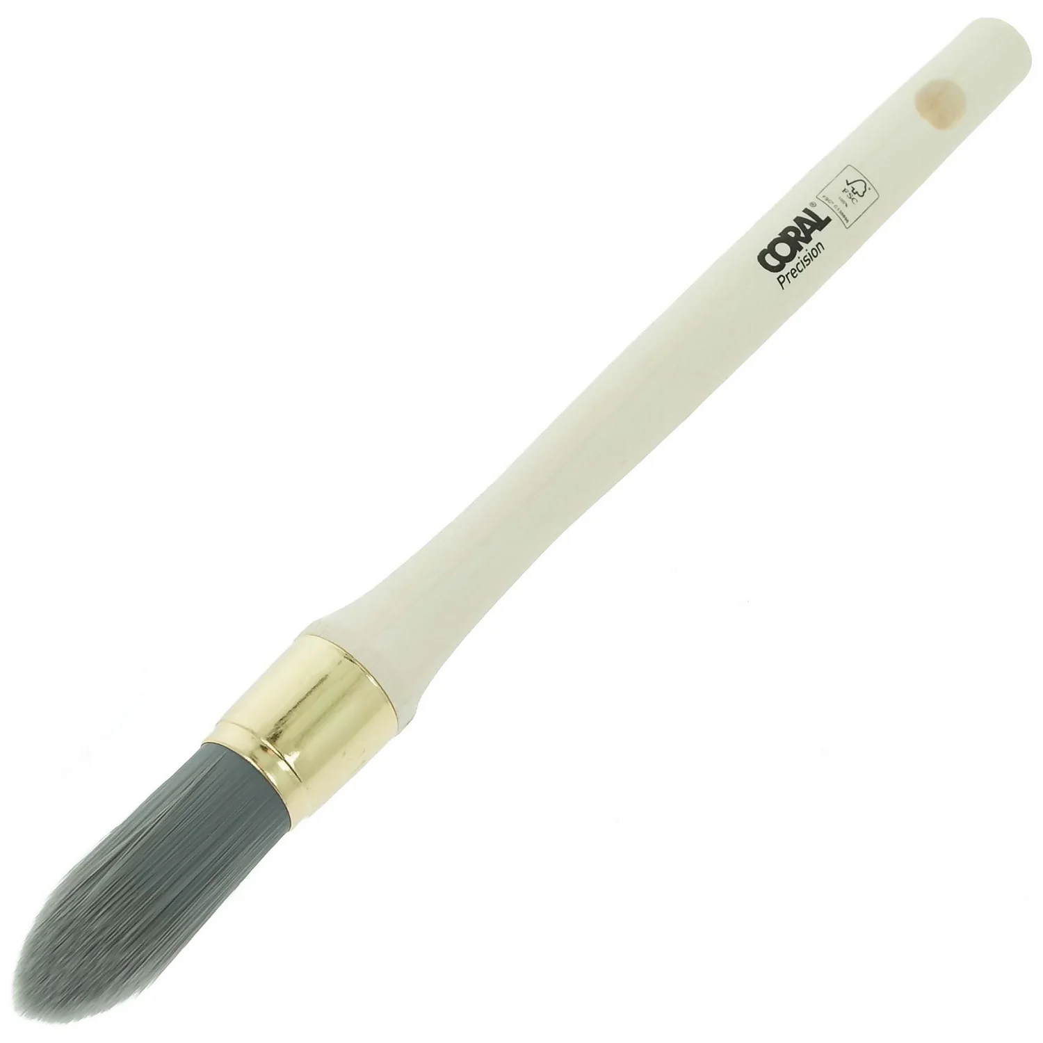 Coral Precision 21mm Round Sash Paint Brush For Detail, Edges & Contours 3 Coral Precision 21mm Round Sash Paint Brush For Detail, Edges & Contours - Image 3