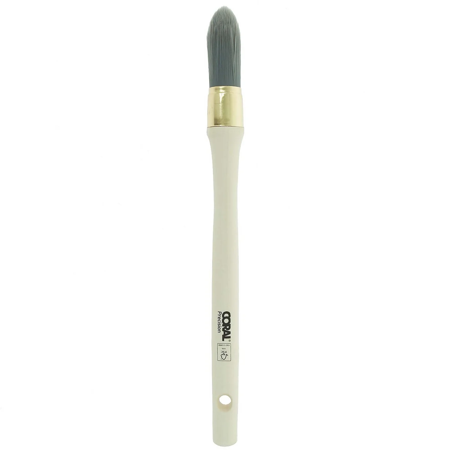 Coral Precision 21mm Round Sash Paint Brush For Detail, Edges & Contours 1 Coral Precision 21mm Round Sash Paint Brush For Detail, Edges & Contours