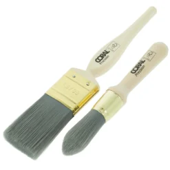 Coral Precision 2 Piece Chalk Paint Brush Set For Furniture & Cabinets -Haris Home Shop 13218981 1934891261959429