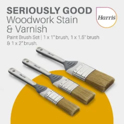 Harris Seriously Good Woodwork Stain & Varnish Paint Brush 3 Pack -Haris Home Shop 13326109 1665045983887735