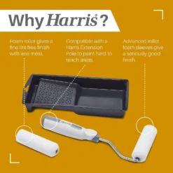 Harris Seriously Good Woodwork Gloss 4in Mini Roller Set -Haris Home Shop 13326121 1865045983924653