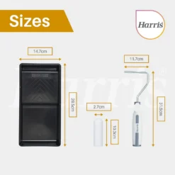 Harris Seriously Good Woodwork Gloss 4in Mini Roller Set -Haris Home Shop 13326121 8655045984042517