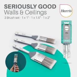 Harris Seriously Good Walls & Ceilings Paint Brush 3 Pack -Haris Home Shop 13420124 1165045983897338