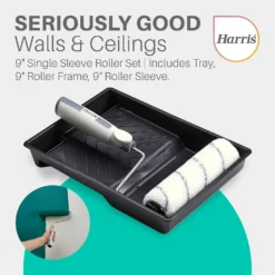 Harris Seriously Good Walls & Ceilings Medium Pile 9in Roller Set -Haris Home Shop 13420129 6005045983820883