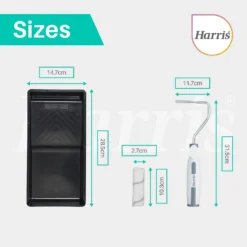 Harris Seriously Good Walls & Ceilings Medium Pile 4in Mini Roller Set -Haris Home Shop 13420131 6855045983967505