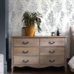 Next Leaf Sprigs Blue Wallpaper -Haris Home Shop 13827393 1354969283197704