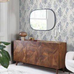 Next Leaf Sprigs Blue Wallpaper -Haris Home Shop 13827393 4634969283229594