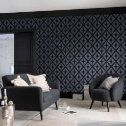 Next Deco Triangle Navy Wallpaper -Haris Home Shop 13827400 4314969280569596