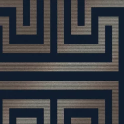 Next Metallic Greek Key Navy Wallpaper -Haris Home Shop 13827405 1044970041980696