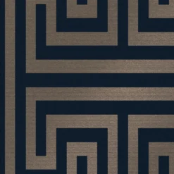 Next Metallic Greek Key Navy Wallpaper -Haris Home Shop 13827405 1464970041943460