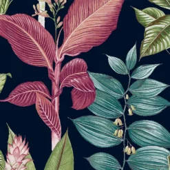Next Fantasy Rainforest Leaves Navy Wallpaper 6 Next Fantasy Rainforest Leaves Navy Wallpaper -Haris Home Shop 13827408 2084969281371409