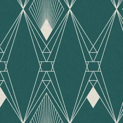 Next Deco Geometric Teal Wallpaper -Haris Home Shop 13827414 9534969279777392
