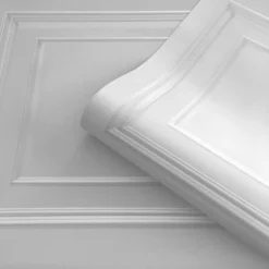 Belgravia Décor Amara Panel Textured Silver Wallpaper A4 Size Sample