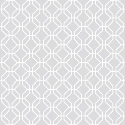 Galerie Honeycomb Trellis Grey Large Wallpaper Sample