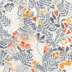 Galerie Wild Flower Blue Large Wallpaper Sample