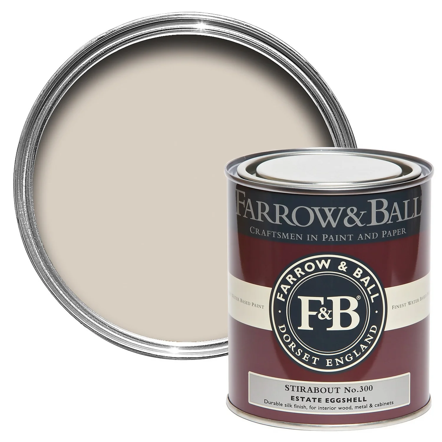 Farrow & Ball Estate Eggshell Paint No.300 Stirabout - 750ml 1 Farrow & Ball Estate Eggshell Paint No.300 Stirabout - 750ml
