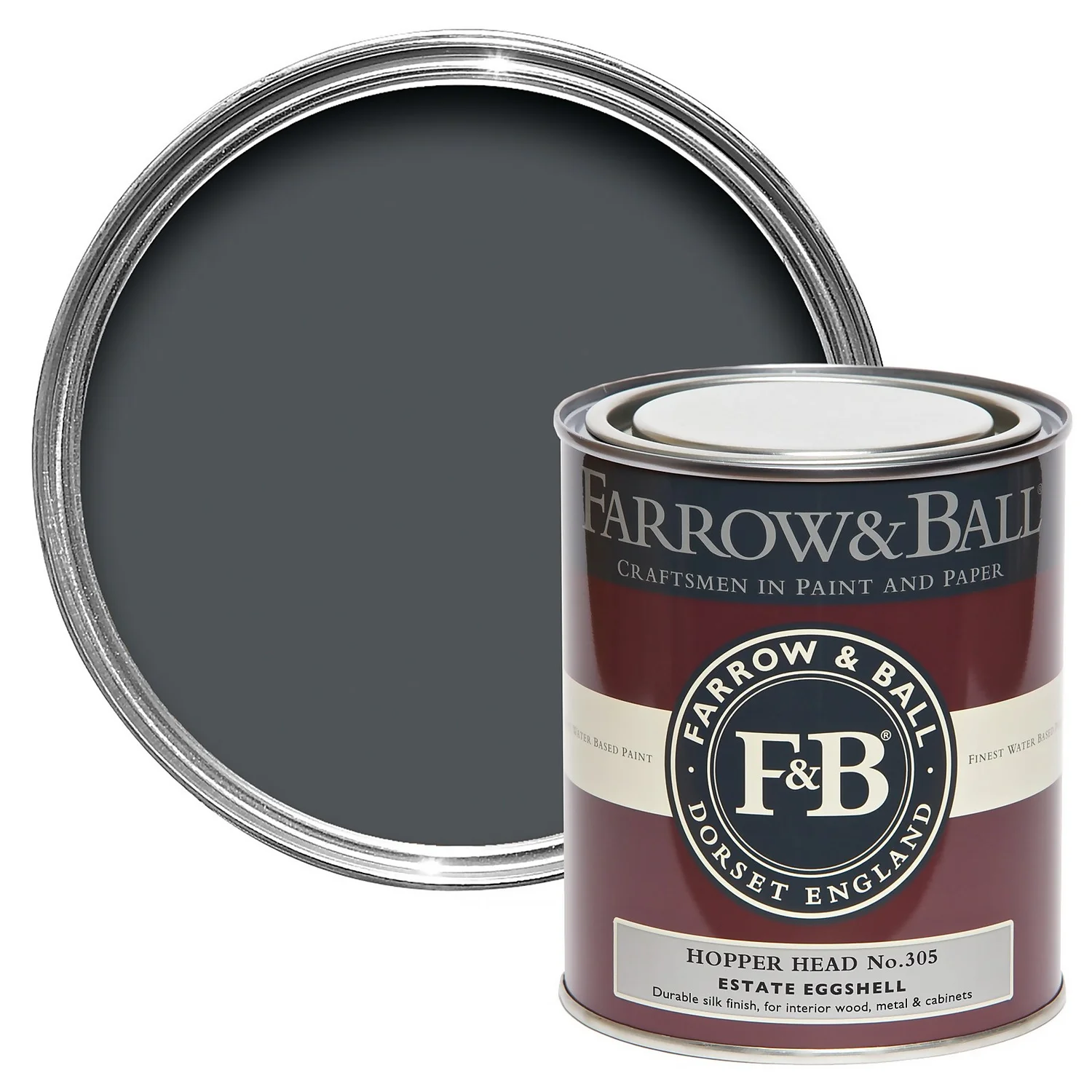 Farrow & Ball Estate Eggshell Paint No.305 Hopper Head - 750ml 1 Farrow & Ball Estate Eggshell Paint No.305 Hopper Head - 750ml