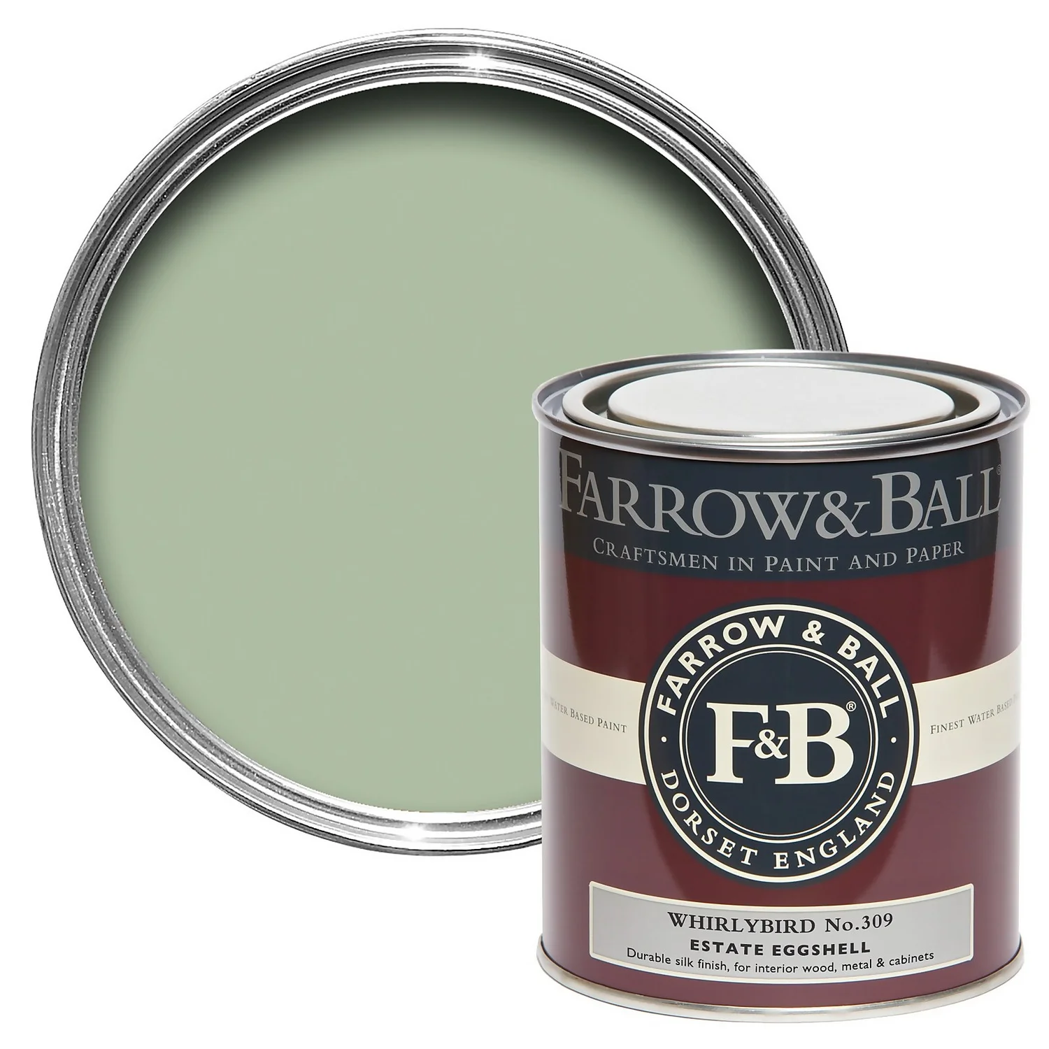 Farrow & Ball Estate Eggshell Paint No.309 Whirlybird - 750ml 1 Farrow & Ball Estate Eggshell Paint No.309 Whirlybird - 750ml