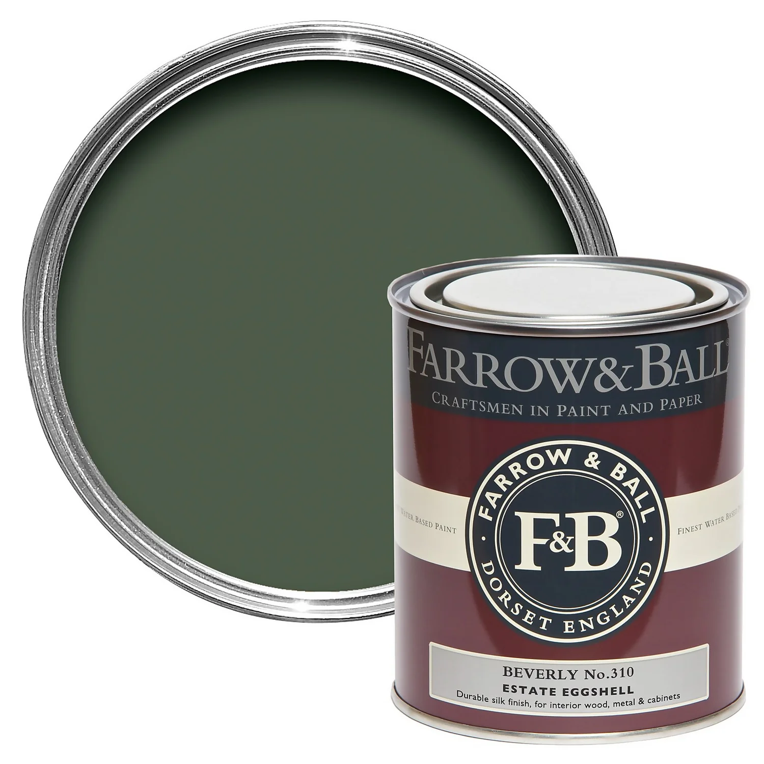 Farrow & Ball Estate Eggshell Paint No.310 Beverly - 750ml 1 Farrow & Ball Estate Eggshell Paint No.310 Beverly - 750ml