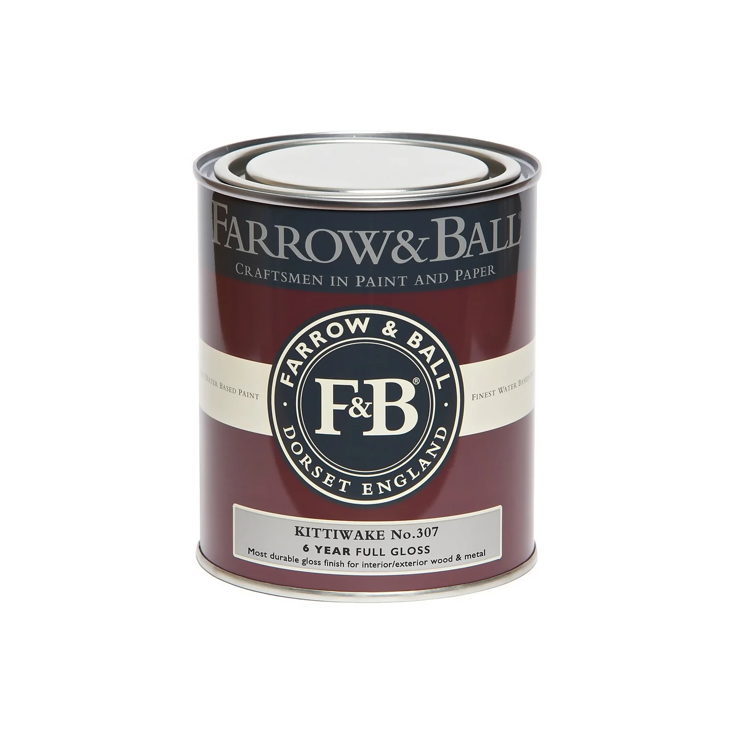 Farrow & Ball Full Gloss Paint No.307 Kittiwake - 750ml 3 Farrow & Ball Full Gloss Paint No.307 Kittiwake - 750ml - Image 3