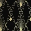 Next Deco Geometric Black Wallpaper