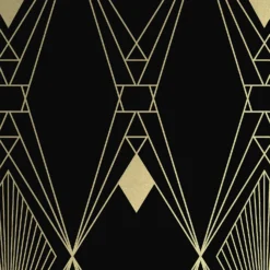 Next Deco Geometric Black Wallpaper -Haris Home Shop 13956084 1984998026304096