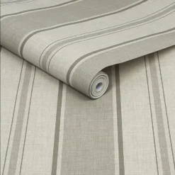 Next Country Stripe Neutral Wallpaper -Haris Home Shop 13960894 2594998026358504