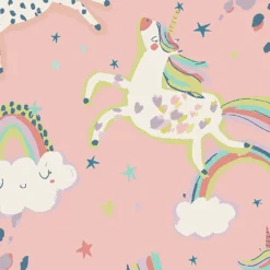 Next Party Unicorn Pink Wallpaper -Haris Home Shop 13960909 8524998027154107