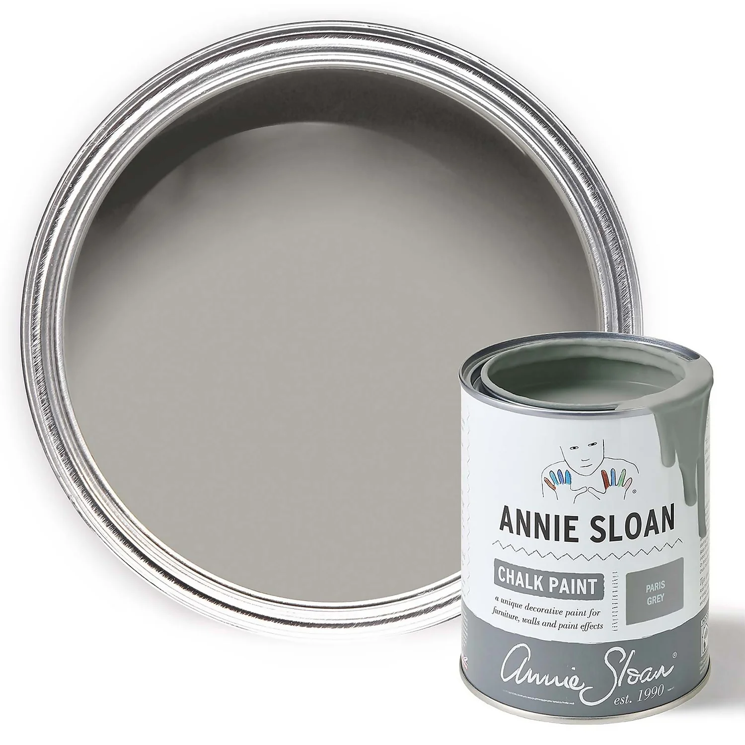 Annie Sloan Paris Grey Chalk Paint - 1L 1 Annie Sloan Paris Grey Chalk Paint - 1L