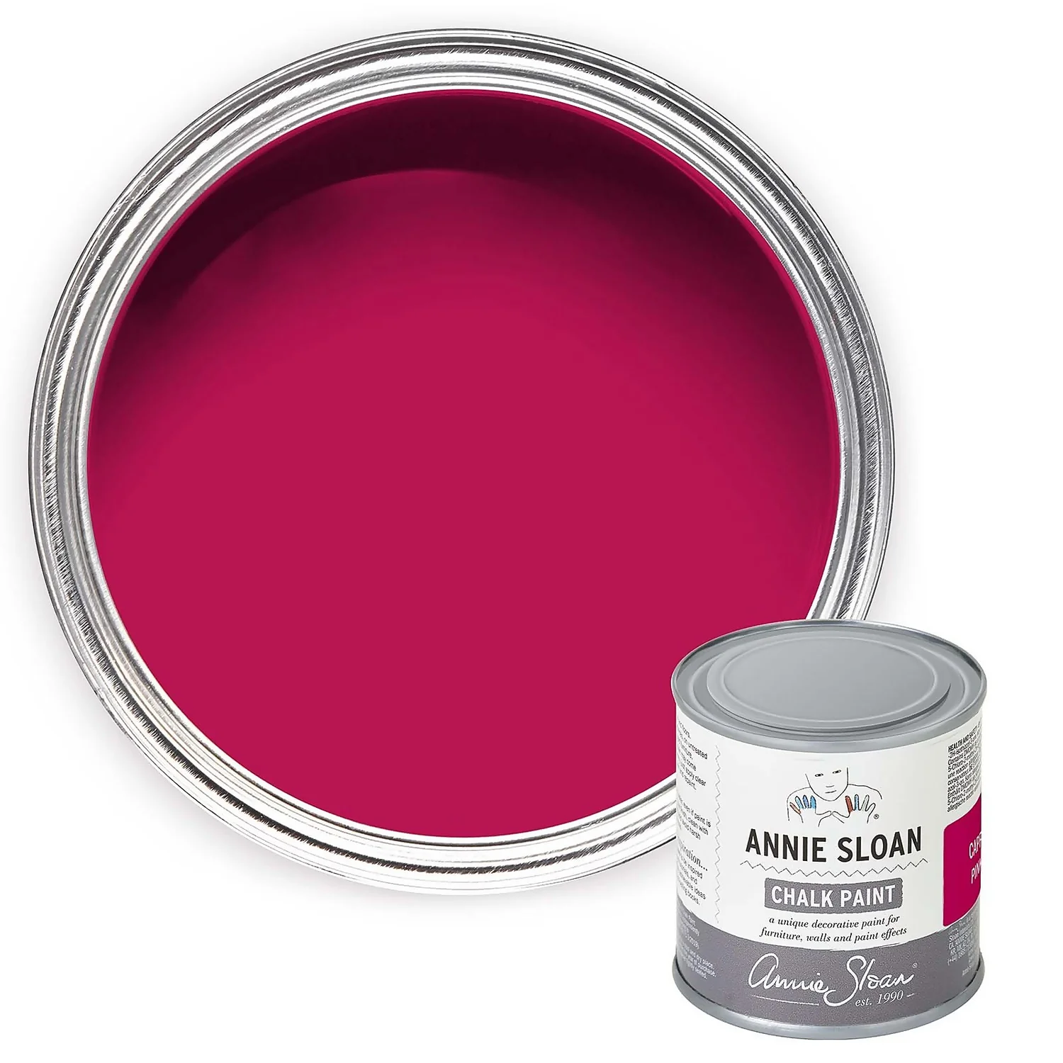 Annie Sloan Capri Pink Chalk Paint - 120ml 1 Annie Sloan Capri Pink Chalk Paint - 120ml