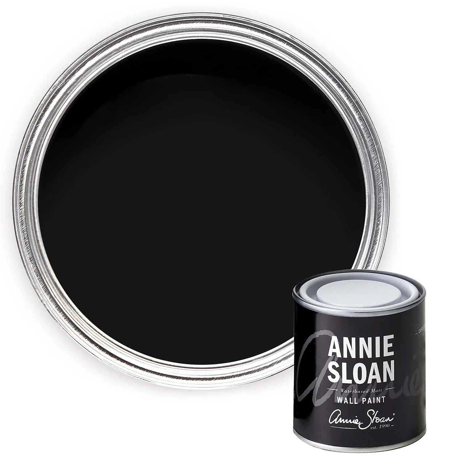 Annie Sloan Wall Paint Athenian Black - 120ml 1 Annie Sloan Wall Paint Athenian Black - 120ml