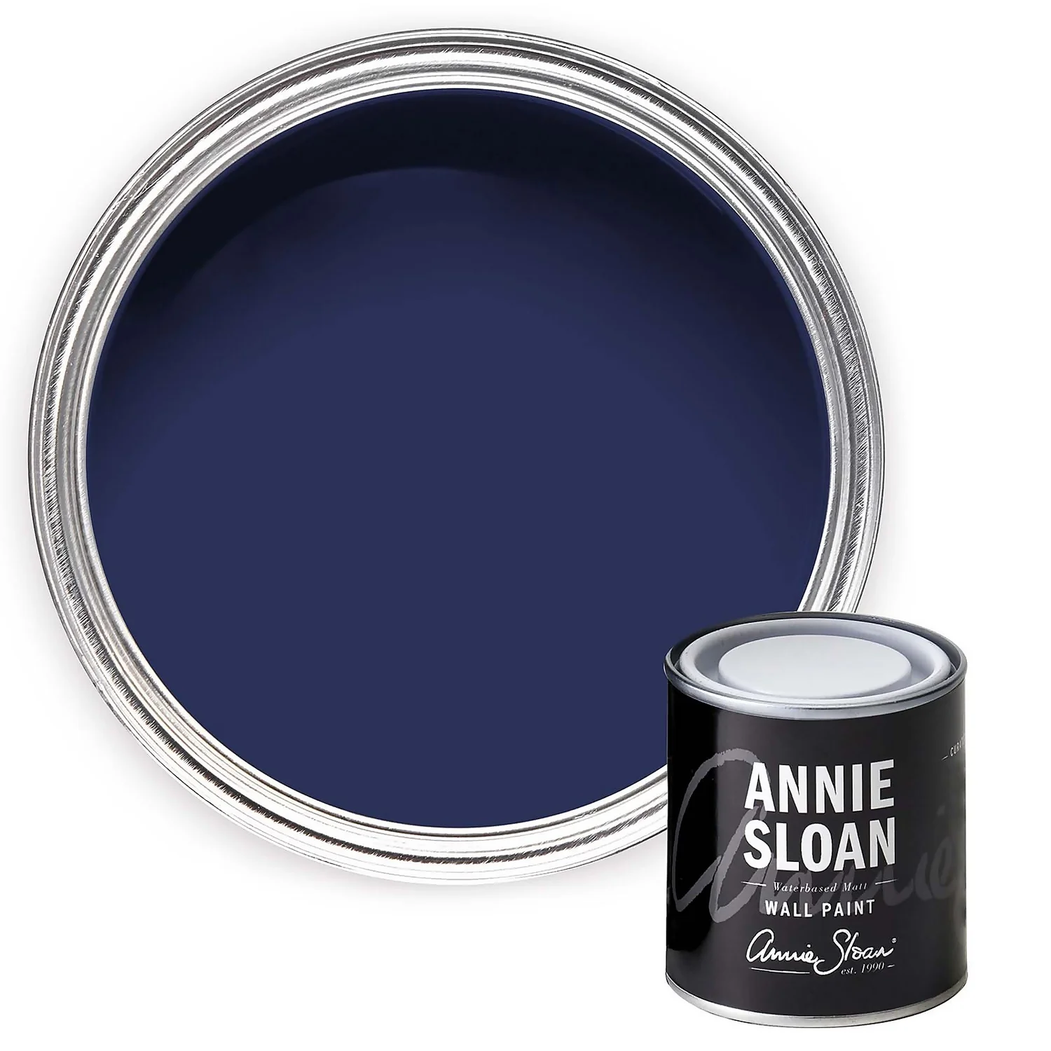 Annie Sloan Wall Paint Napoleonic Blue - 120ml 1 Annie Sloan Wall Paint Napoleonic Blue - 120ml