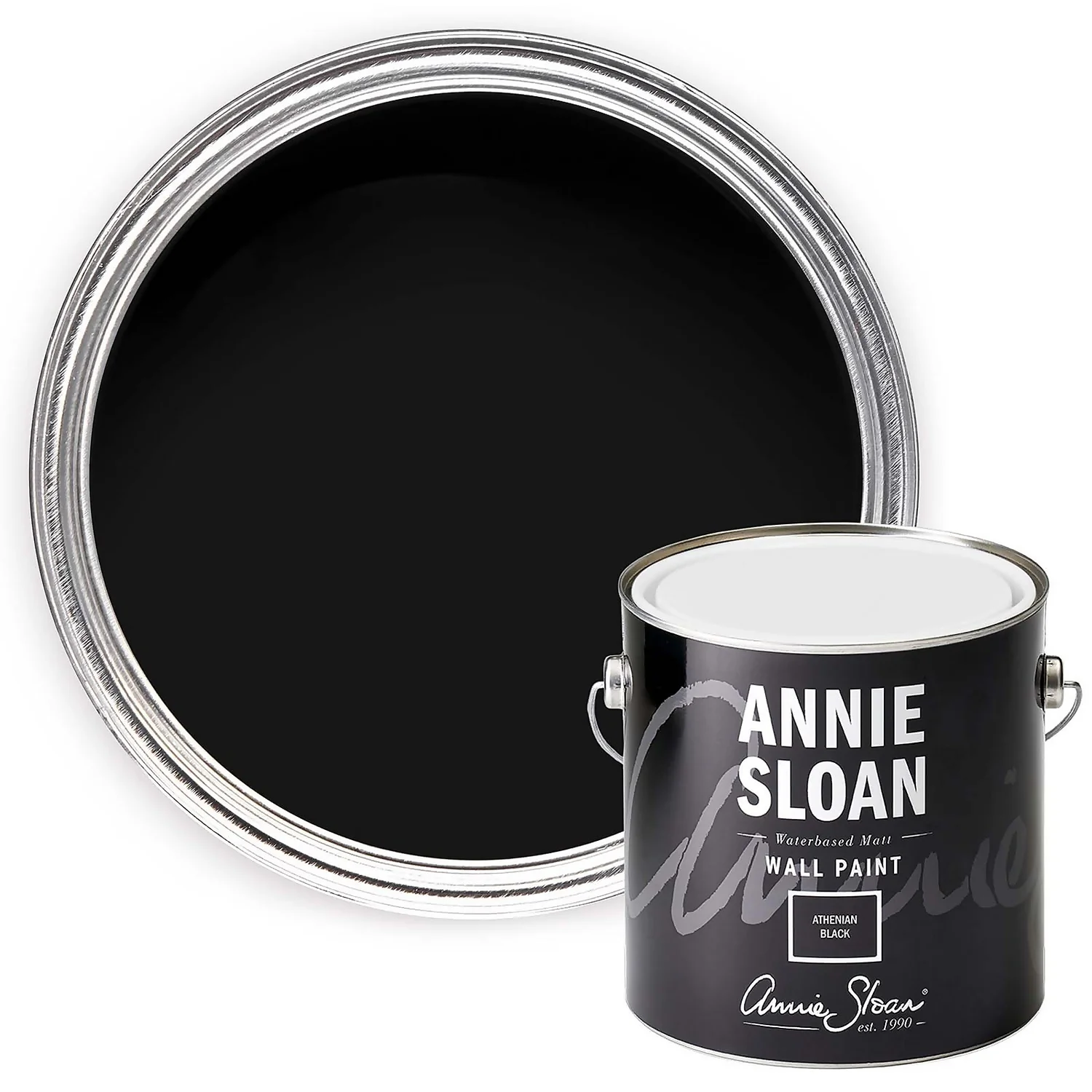 Annie Sloan Wall Paint Athenian Black - 2.5L 1 Annie Sloan Wall Paint Athenian Black - 2.5L