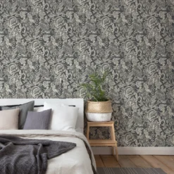 Grandeco Mae Grey Textured Matt Wallpaper 9 Grandeco Mae Grey Textured Matt Wallpaper -Haris Home Shop 13980231 2084998777346197