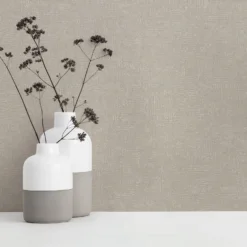 Grandeco Chenille Texture Plain Silver Textured Mid Sheen Wallpaper -Haris Home Shop 13980235 5614998777334599