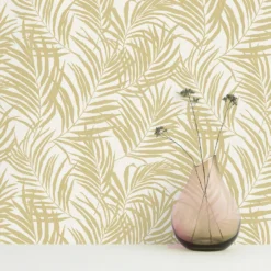 Grandeco Maui Cream Textured Metallic Wallpaper -Haris Home Shop 13980242 2454998777697968