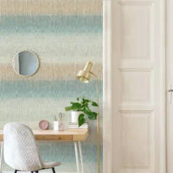 Grandeco Malibu Aqua Textured Matt Wallpaper -Haris Home Shop 13987117 1004998777829470