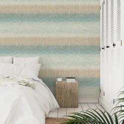 Grandeco Malibu Aqua Textured Matt Wallpaper -Haris Home Shop 13987117 1014998777870438