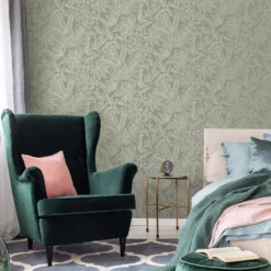 Boutique Paradise Sage Wallpaper -Haris Home Shop 13991831 1645003724724905