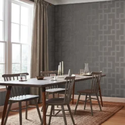 Boutique Gilded Greek Key Quartz Wallpaper -Haris Home Shop 13991833 1615003723797761